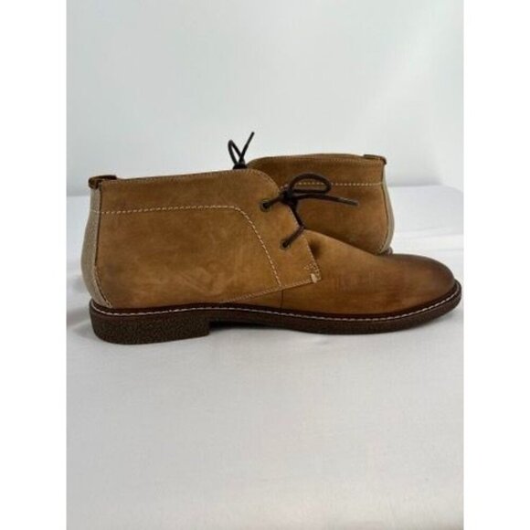 Lucky Brand Men’s Chukka Boots Size 13 Brown Waxed leather Weathered Distressed - Picture 7 of 16